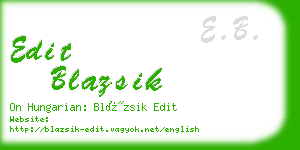 edit blazsik business card